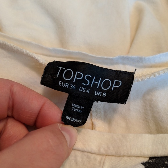 Topshop Bones Batwing Top - Picture 3 of 6